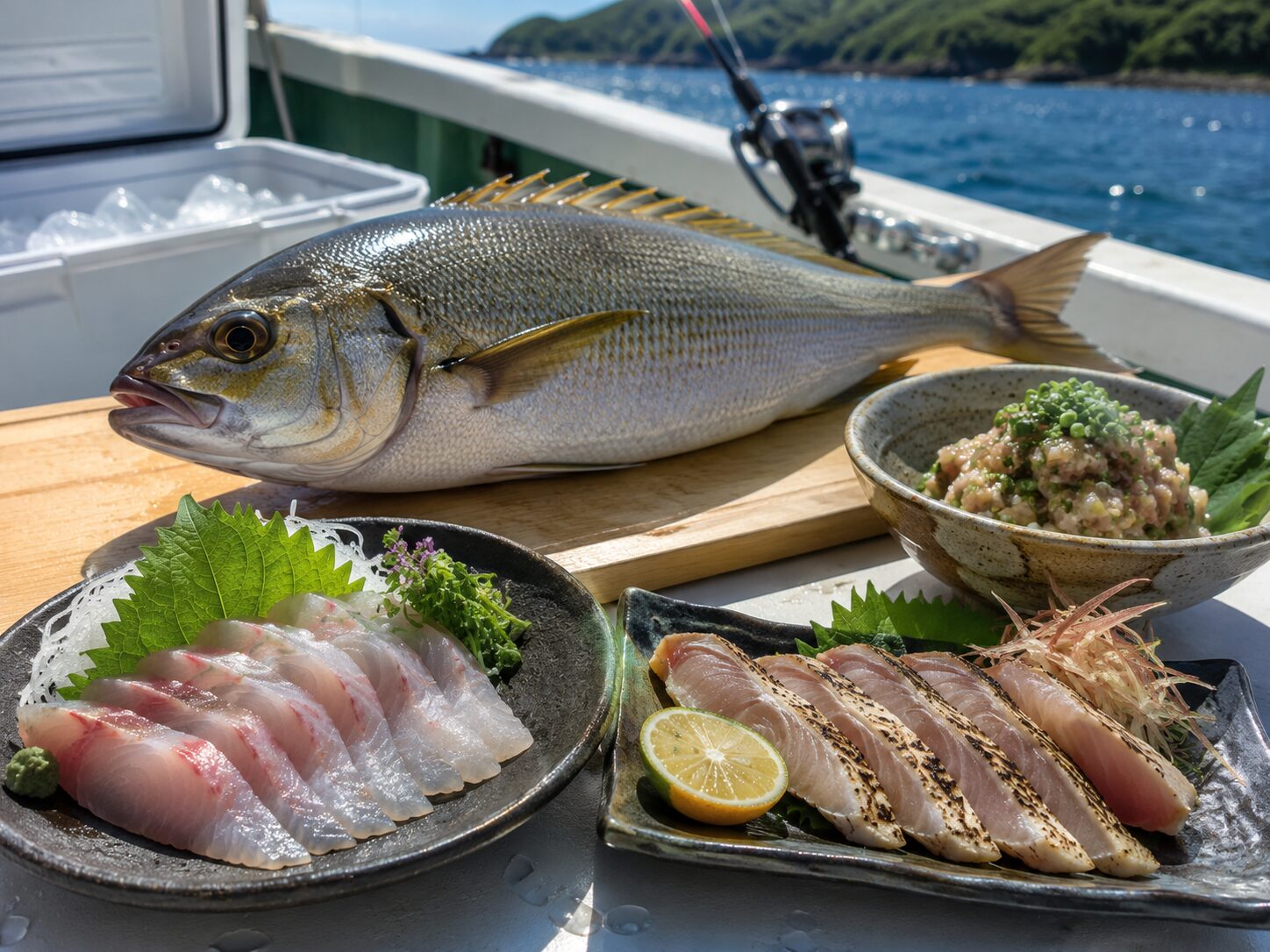 釣ったイサキの簡単レシピ｜刺身・炙り・なめろうと船上の血抜き方法