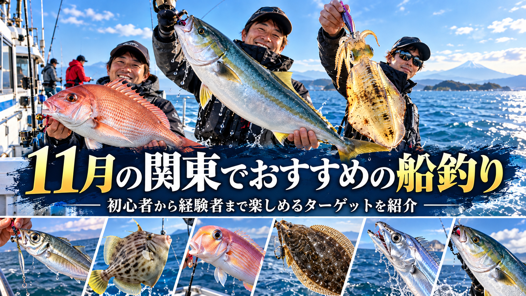 【2026年版】11月の関東船釣りおすすめ9選